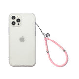 ミニシェルフォンストラップキーリング / MINI PINK SHELL PHONE STRAP KEY RING