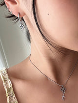 フラワーパターンピアス/flower pattern earring