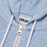 チェリークロップテリーフーディージップアップ／CHERRY CROP TERRY HOODIE ZIP UP [SKY]