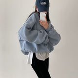 [BELLIDE MADE] Sailor Loose Fit Double-Sided Raised Half Zip-Up Sweat