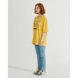 ダイビングプリントオーバーフィットTシャツ / DIVING PRINT OVERFIT T-SHIRT _ YELLOW