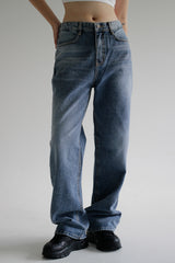 モールドデニムパンツ/no.1775 molded denim pants