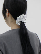 シルバーシュシュ/silver scrunchie