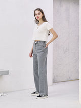ワイドデニムパンツ / W50 WIDE DENIM PANTS_GRAY