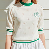 星パンチングニット/Star Punching Detail Knit