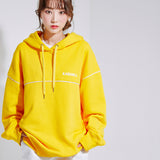 Oversize Front Line Hoodie Yellow (6600738275446)