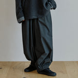 ユニセックスジョガーバルーンパンツ / unisex jogger balloon pants gray
