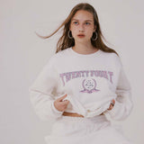 24Tベイツリーロゴスウェットシャツ/24T BAY TREE LOGO SWEATSHIRTS, WHITE