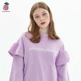 LINE LOGO RUFFLE SWEATSHIRT (3color) (6535237042294)