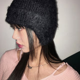 Lanjet アンゴラファートロッパーハットビーニー