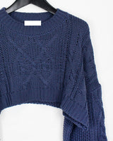 ボレロクロップニット/Dia Bolero Crop Knit (4color)