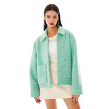 Stardust Boucle Wool Jacket [Mint]