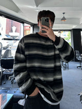 uring stripe angora round knit