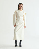 CN STRING MAXI ONEPIECE - GLOSSY CREAM BEIGE (6635994087542)