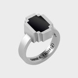 PIXEL OVAL RNG SILVER925