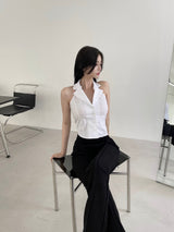 ストレートホルターシャツ/120. Straight halter shirt