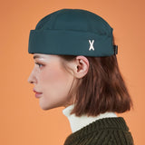 Heavy Padding Stud Logo Watch Cap Green