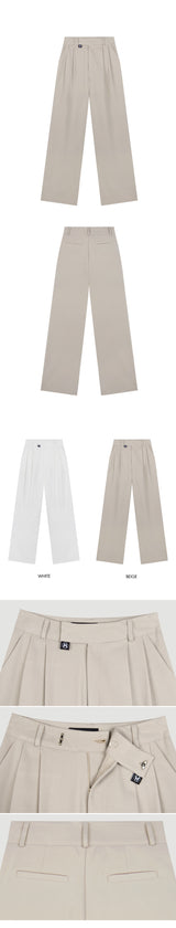 HIDE Pintuck Pants (Beige) (6570993254518)