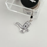 ザキャットザットワズシャットインアグラス キーリング / The cat that was shut in a glass Key Ring