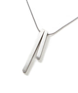 ダブルスティックペンダントネックレス / double stick pendant necklace