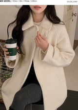 [SHOPPERMADE] Wool Boucle Half Coat