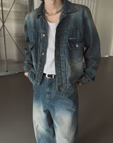 【PREMIUM/MADE】シグネチャーモールドクロップデニムジャケット