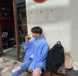 Never Pinstripe Shirt (2color) (6609514889334)