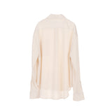 AWENDE Celine cuffs shirt / ivory (6610513952886)
