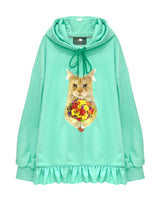 Flowers kitty Hoody