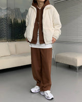 UI Mink Fur Turtleneck Zip-Up Jumper (5 colors)