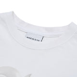メタルニューシンボルロゴバイオウォッシングクロップショートスリーブTシャツ