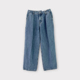 De Lap Signature One Tuck Wide Denim Pants (037)