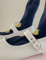 レモンドロップスソックス / lemon drops - navy