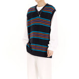 STRIPED KNIT VEST (6671063548022)