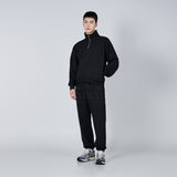 BIG SCRIPT LOGO EMBOSSING SWEAT PANTS BLACK 
