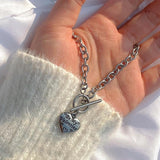 Cozy toggle heart necklace (6664244330614)