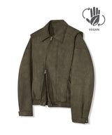87-STAN029 [Vegan Suede]マルチプラックケットスエードジャケット