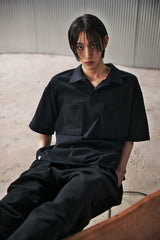 N-BT ポケット 1/2 カラーT (Black)