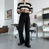 LMN Twisted Open Carriage Single Collar Knitwear (4 colors)