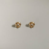 ラウンドツイストピアス [Gold]