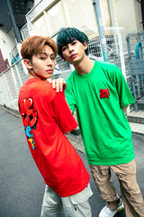 コラボレーション半袖Tシャツ（レッド）I ONE N' ONLY × SSUNDAYY