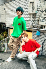 コラボレーション半袖Tシャツ（レッド）I ONE N' ONLY × SSUNDAYY