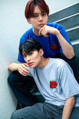 コラボレーション半袖Tシャツ（ブルー）I ONE N' ONLY × SSUNDAYY
